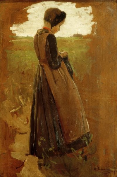 Girl from Laren by Max Liebermann